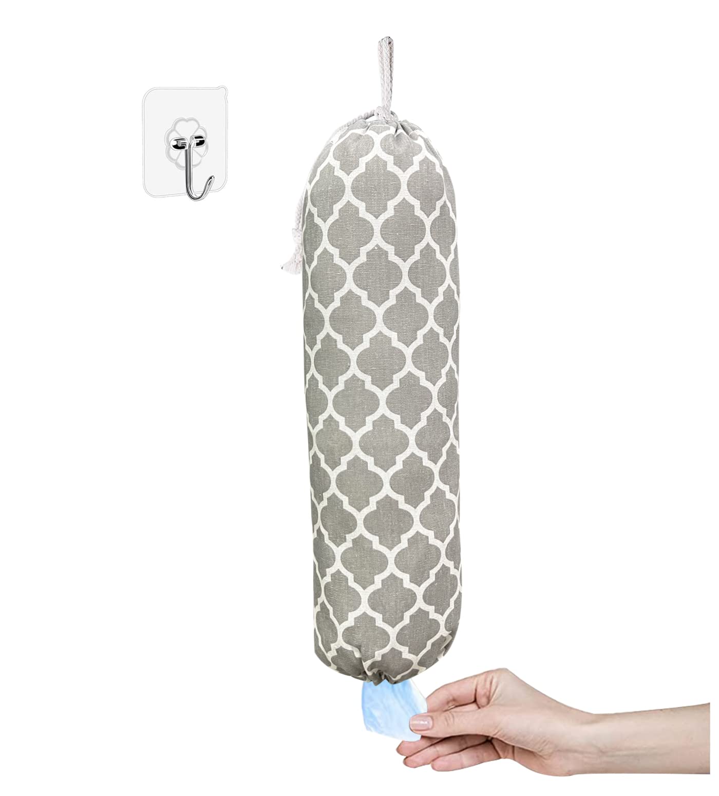 SYIPO Wall Mount Plastic Bag Organizer, Shopping Bags Carrier, Washable Large Grocery Bag Storage Dispenser ​for Home Kitchen Travelling, Free