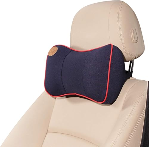 Ergocar - Almohada ortopédica de espuma viscoelástica para el cuello y el dolor de espalda, cojín de apoyo lumbar para el hogar, la oficina, el
