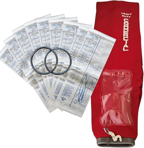 Miniatura 1 de VacBagsUSA - Kit de paquete profesional, 9 estilos F&G de 2 capas, bolsa exterior con pestillo #53506-8, 2 cinturones redondos RD para