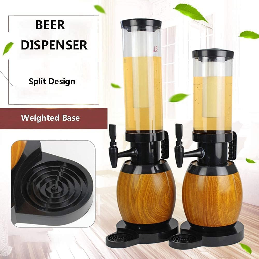 Dispensador de cerveza con enfriador, Dispensador de bebidas de cerveza, Barra de núcleo de hielo desmontable, Club, Accesorios for fiestas, Dispensador de bebidas (Size : 3L)