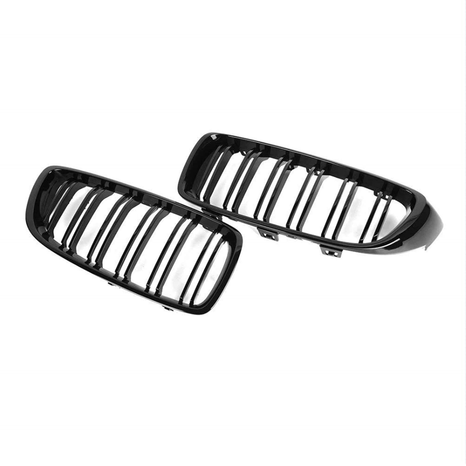 Nieren BMW 4ER F32 F33 F36 M4 2014-2020 Kühlergrill | Doppelsteg, Front Gitter,Schwarz Glanz