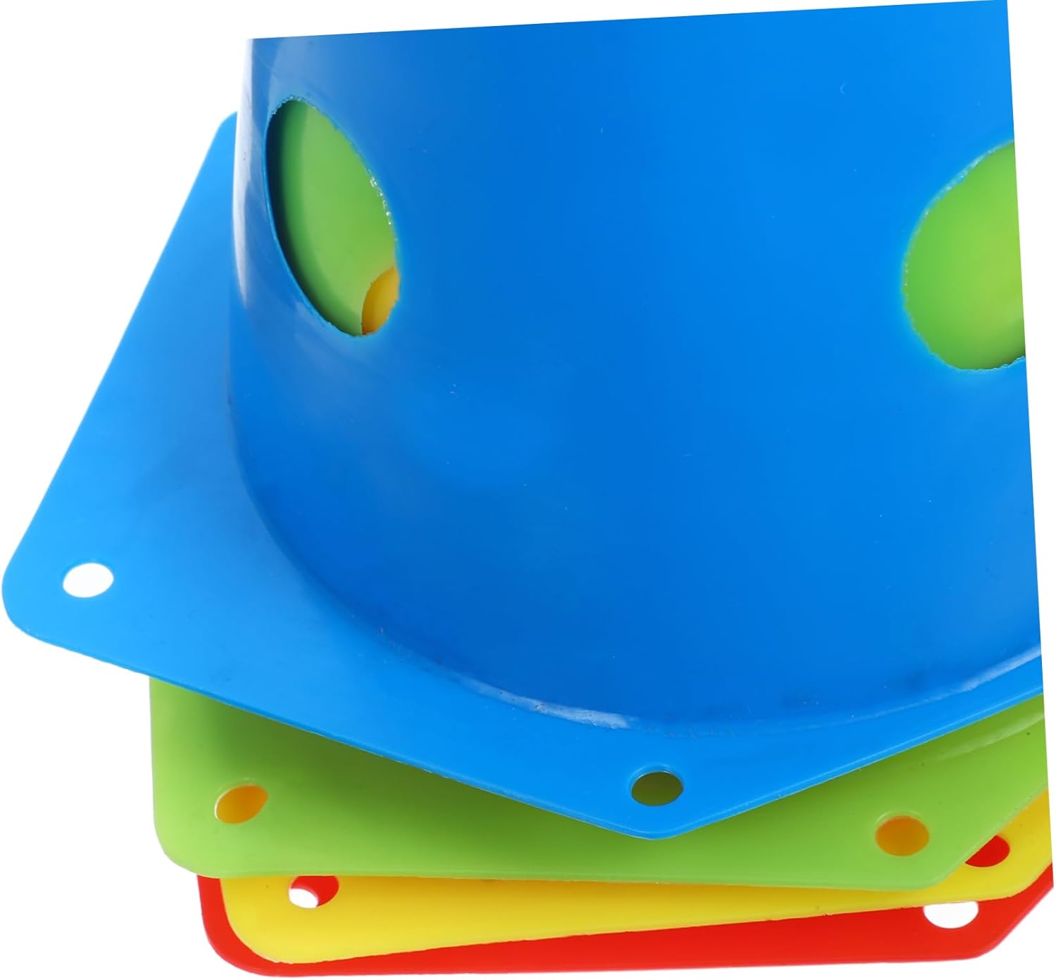 24pcs Soccer Training Cones Plastic Agility Field Markers Traffic Cones for Sports Training Orange for Football Practice and Drills for Athletes