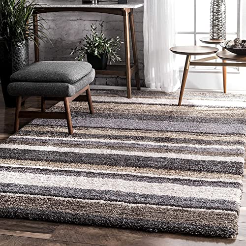 Image of Shaggy Carpet for Living Room Bedroom 2X6 FEET Fluffy Plush Area Rug, Thick Fur Floor Carpet Modern Cozy Rug for Home Decor, Kids Room Bedside Hall, Durable Comfortable Shaggy Rug (Biege)