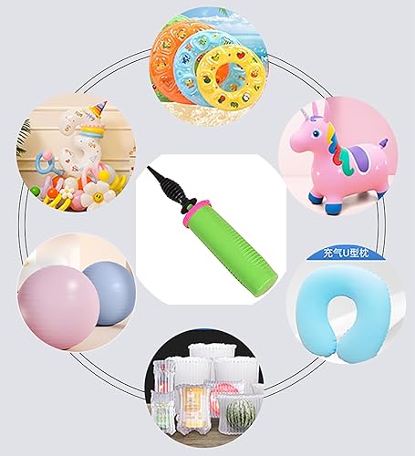 Miniatura 6 de Bomba de globo de mano de doble acción de 2 vías para globos, pelotas de yoga, anillos de natación