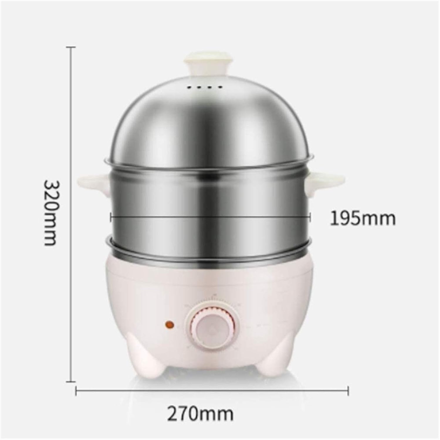 Rapid Egg Cooker Electric for Hard Boiled Poached Scrambled Omelets Steamed Vegetables Seafood Dumplings More 3.5L Capacity with Auto Shut Off Feature