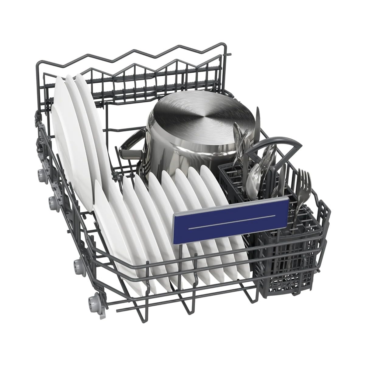 Siemens SR63EX25KE iQ300 w pełni zintegrowana zmywarka, 45 cm, 10 nakryć wymiarowych, 6 programów, varioSpeed Plus i autoOpen dry, aquaStop, Home Connect