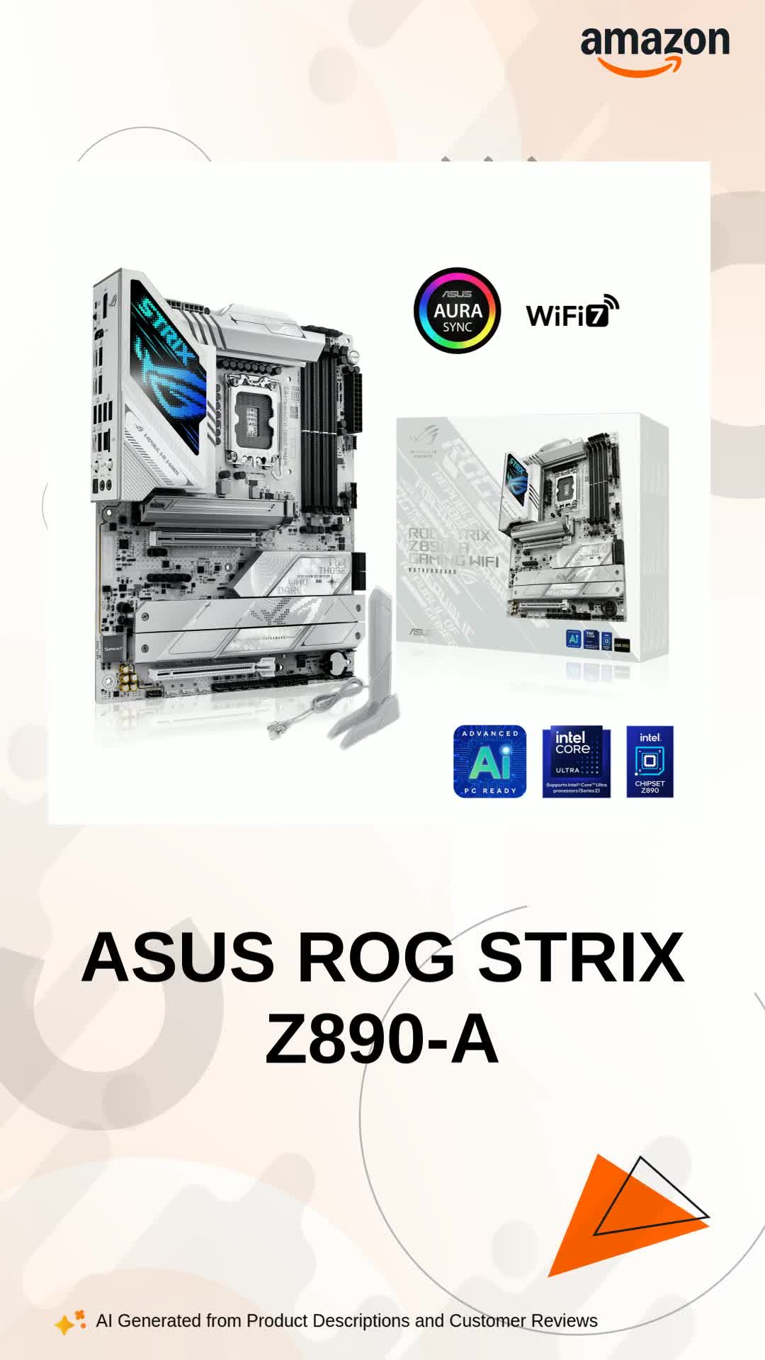 ASUS ROG STRIX Z890-A GAMING WIFI ATX Motherboard