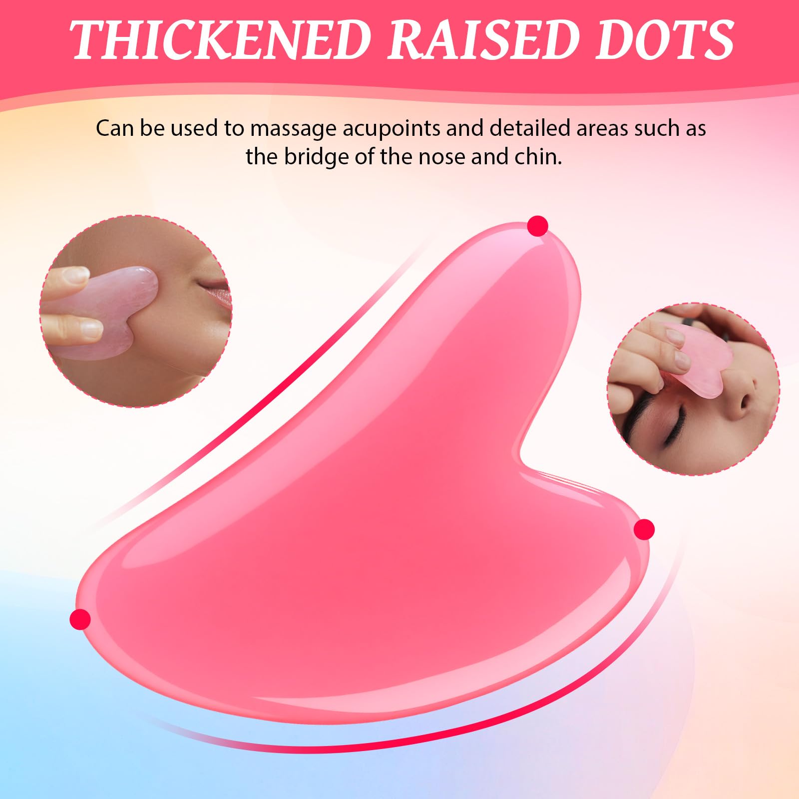 100 strumenti per il viso Gua Sha, in resina, strumento per massaggi Gua Sha, a forma di cuore, pietra guasha per viso, corpo, collo e occhi, spa, agopuntura, regalo per la cura della pelle