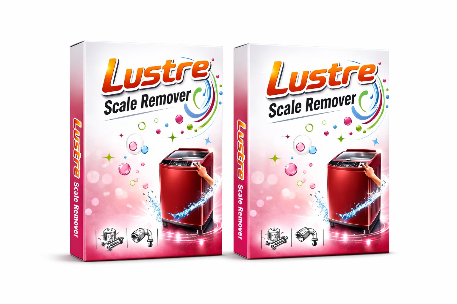 Luster Washing Machine Drum Cleaner, Descaler Powder For Washing Machine, For Top Load and Front Load 100g (Pack of 2)-image-10
