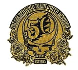 Application Grateful Dead 50th Anniversary with Metallic Threads Patch