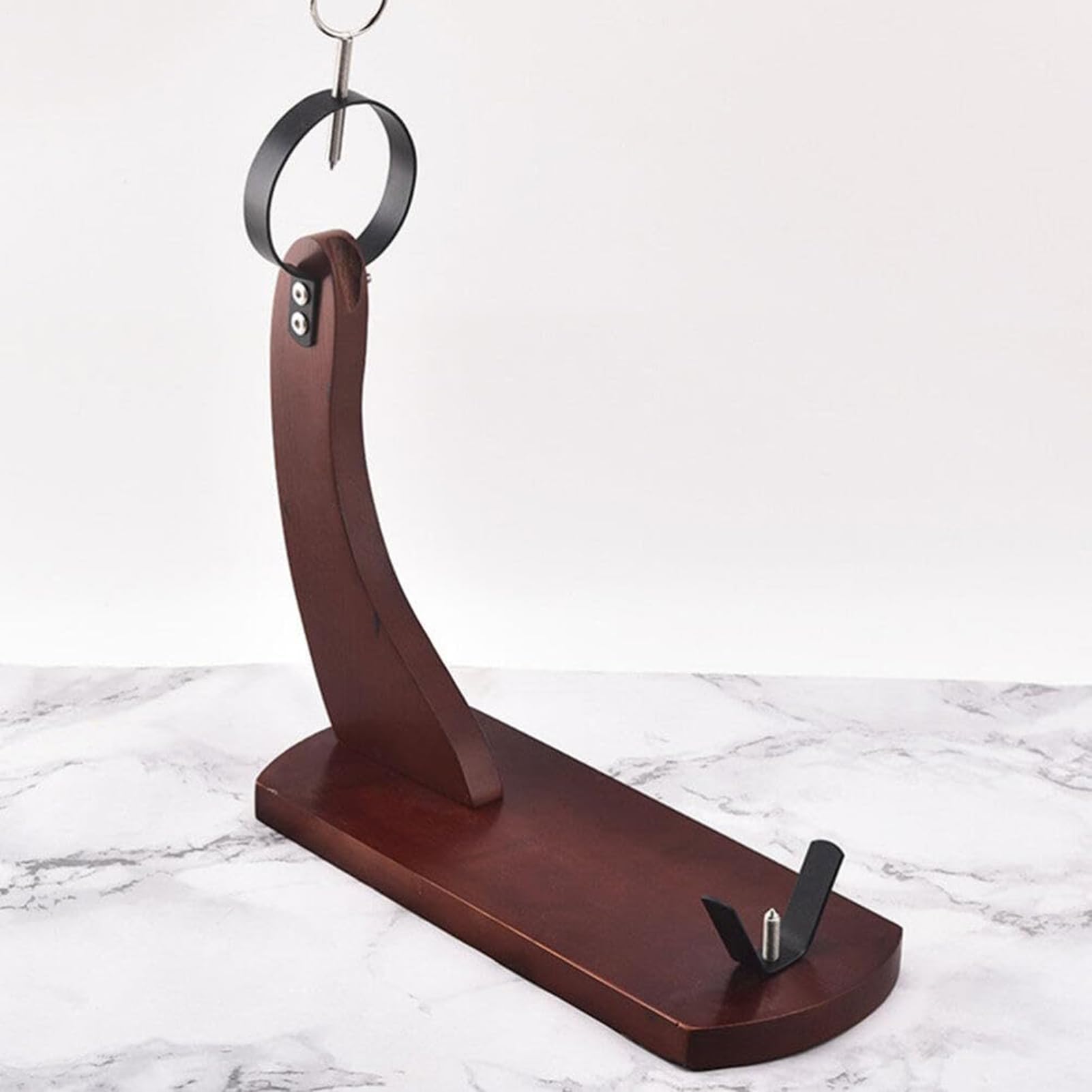 Supporto per prosciutto in Spagna, design Jamonprive, supporto in legno