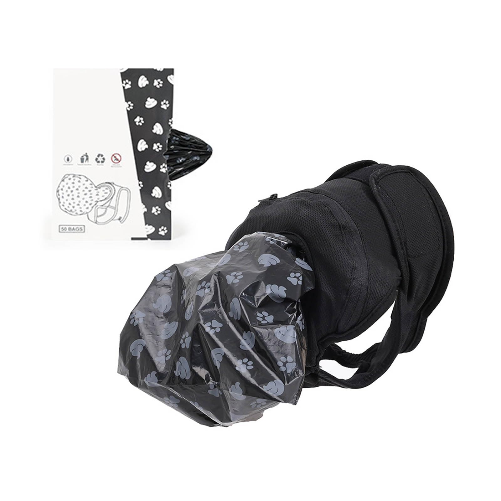 REDYY Dog Diaper with Poop Bag Breathable Female Pants Panties Shorts Reusable Doggies Period Diaper Pants Poop Bag