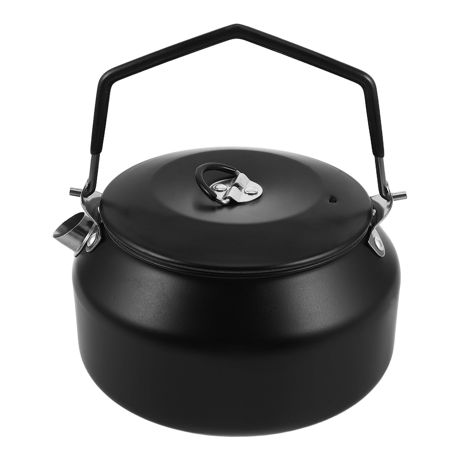 Hervidor portátil de acero inoxidable con diseño compacto para cocinar en acampadas Operitacx