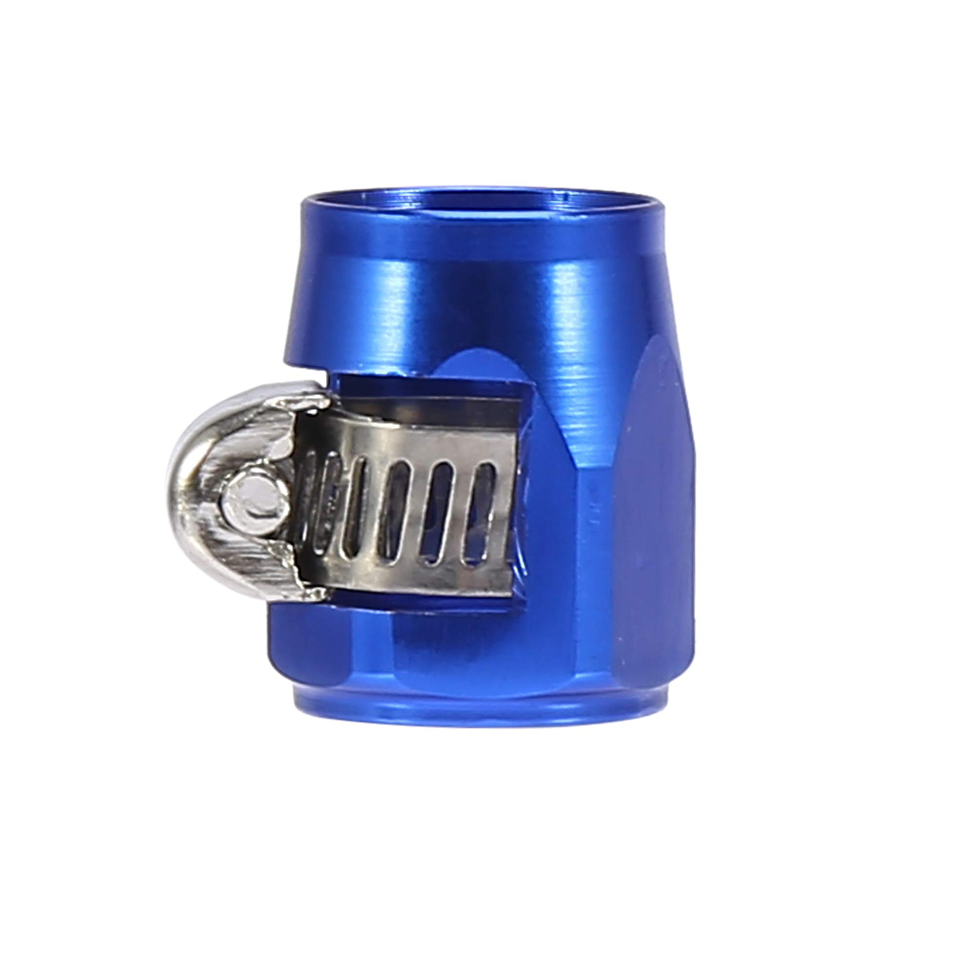 X AUTOHAUX Lot De 10 Colliers De Serrage Alliage Aluminium Bleu Mat - Fixations Câbles Frein Vélo Route & VTT