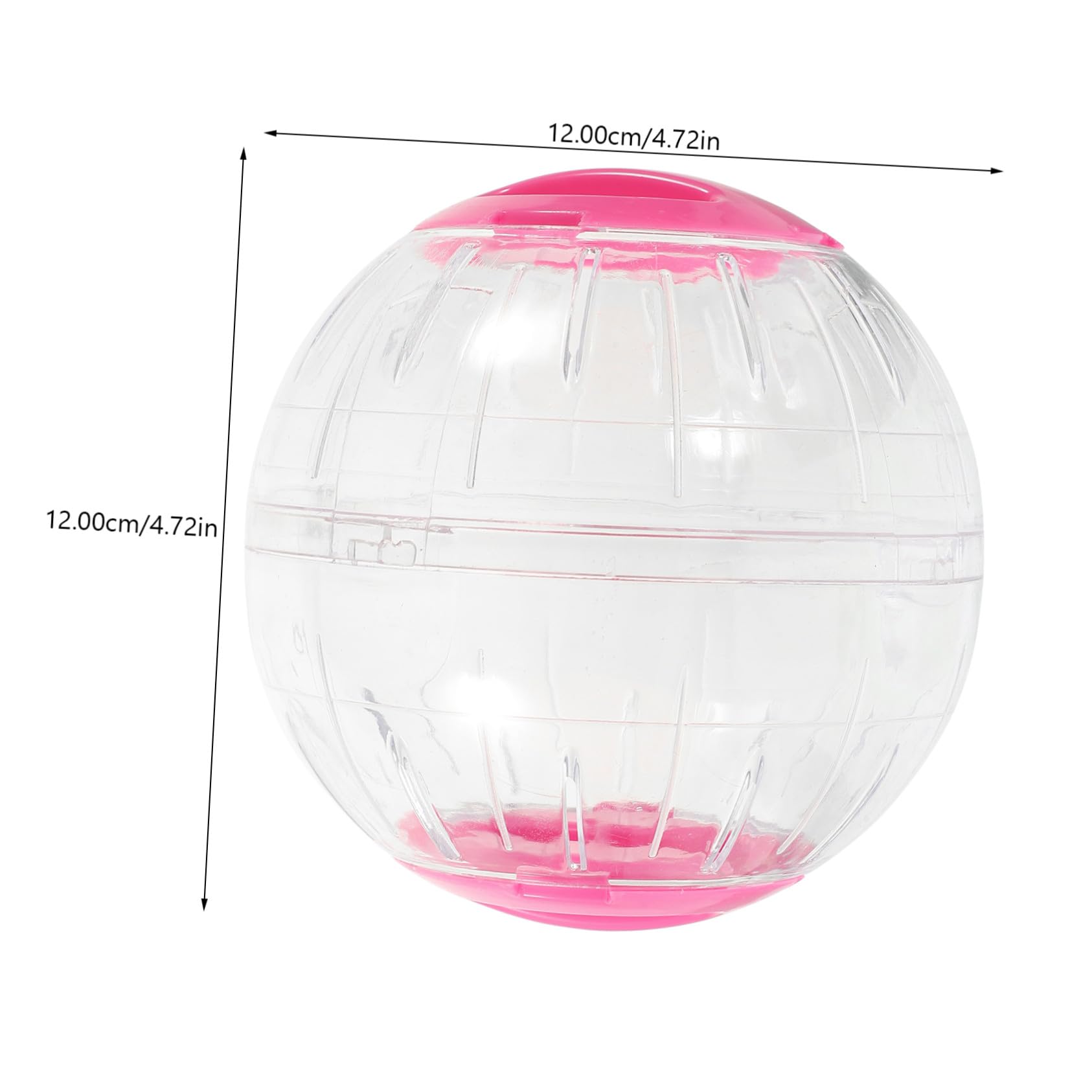 NOLITOY 4 Piezas Pelota Transparente para Hámster Rueda Silenciosa para Ejercicio de Pequeños Roedores Accesorio Portátil para Jaulas de Jerbos Cobayas y Ratones