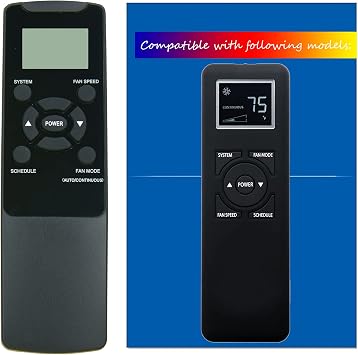 Replacement for Friedrich Air Conditioner Remote Control SL22N30 SL22N30-A SL24N30 SL28N30 SL36N30 SM14N10 SM15N10 SM18N30 SM21N30 SM24N30 SM24N30-A SS08N10 SS10N10 SS12N10 SS12N30 SS14N10 SS15N30