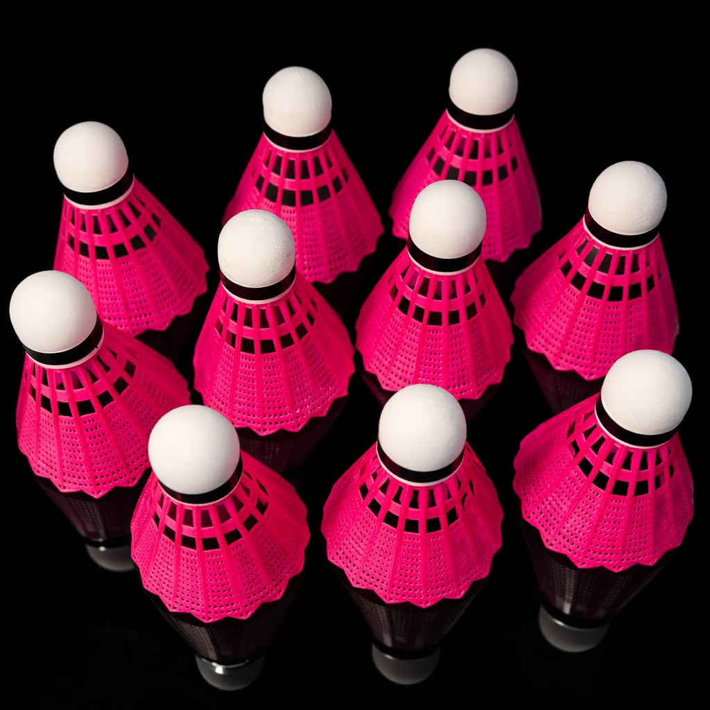 RANSFIT NH8 Nylon Suttlecock - Pink,(Medium, 78, Pack of 10)-picture-10