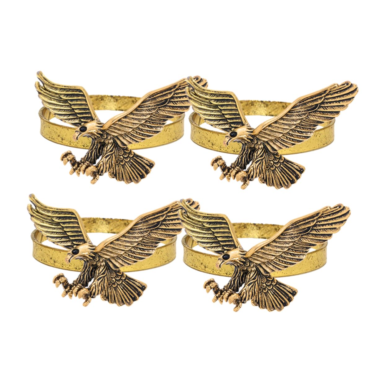 Alipis 20 Piezas Servilletero Anillos para Servilletas Adorno De Servilleta Decoración De Mesa Navideña Sostenedores del Anillo De Servilleta Anillos De Servilleta Golden Ferroaleaciones