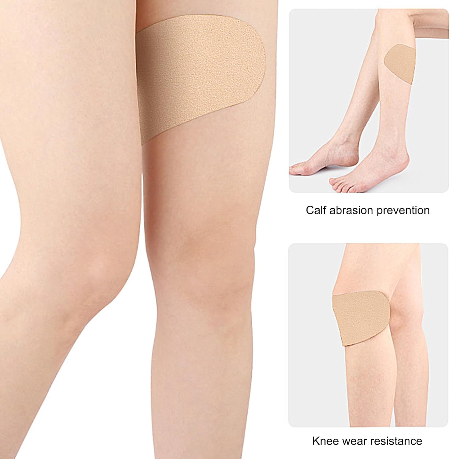 Parches antirozaduras para muslos 10 piezas almohadillas anti-fricción protección corporal mujer resistentes fricción entrenamiento