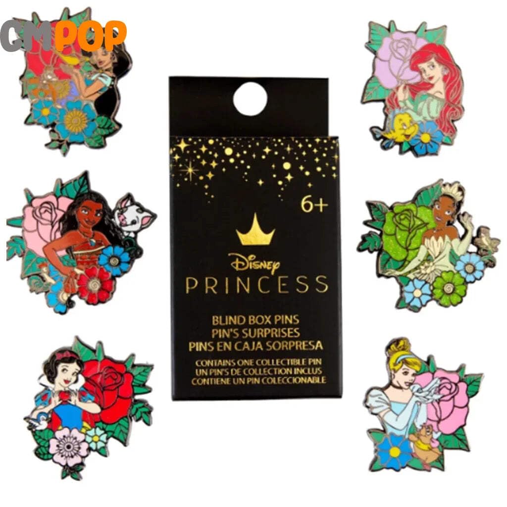 Loungefly - Disney - Princess - Blind Enamel Pin Purchase - Disney Princesses Enamel Pins - Cute Collectable Novelty Brooch - for Backpacks & Bags - Gift Idea - Official Merchandise