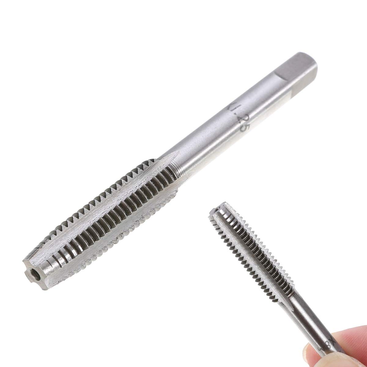 Juego de 7 machos de roscar métricos HSS para Mano Derecha, Paso de 0,5 mm a 1,75 mm, M3, M4, M5, M6, M8, M10 y M12, para Herramientas de carpintería.