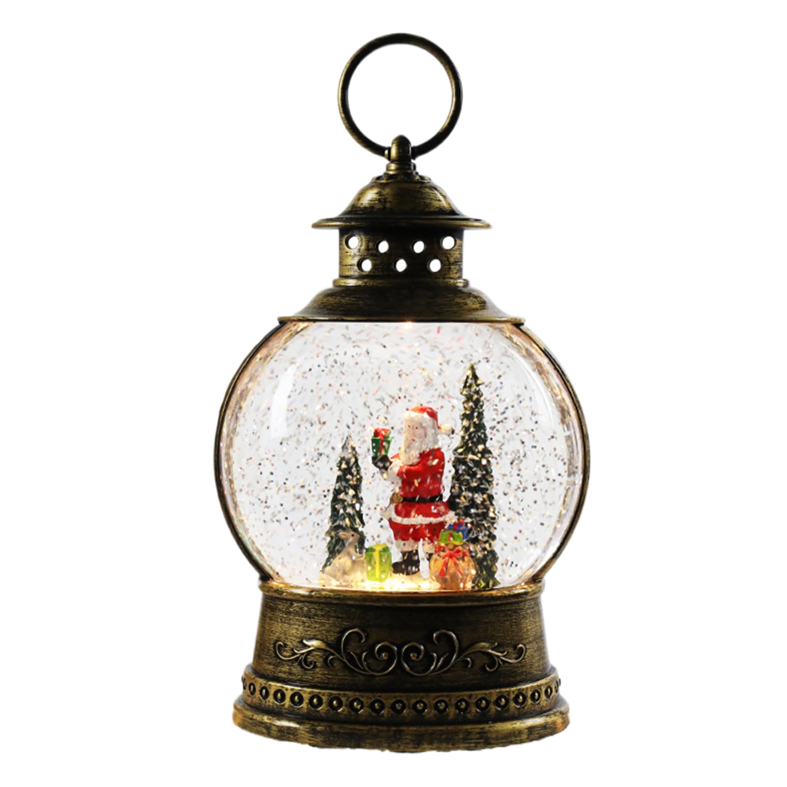 Boule À Neige De Noël avec Musique Alimenté par USB et Piles | Boule À Neige Musicale Bureau Ornement Pour Intérieur Extérieur Fête Réunion Chambre Salon Lieu De Travail