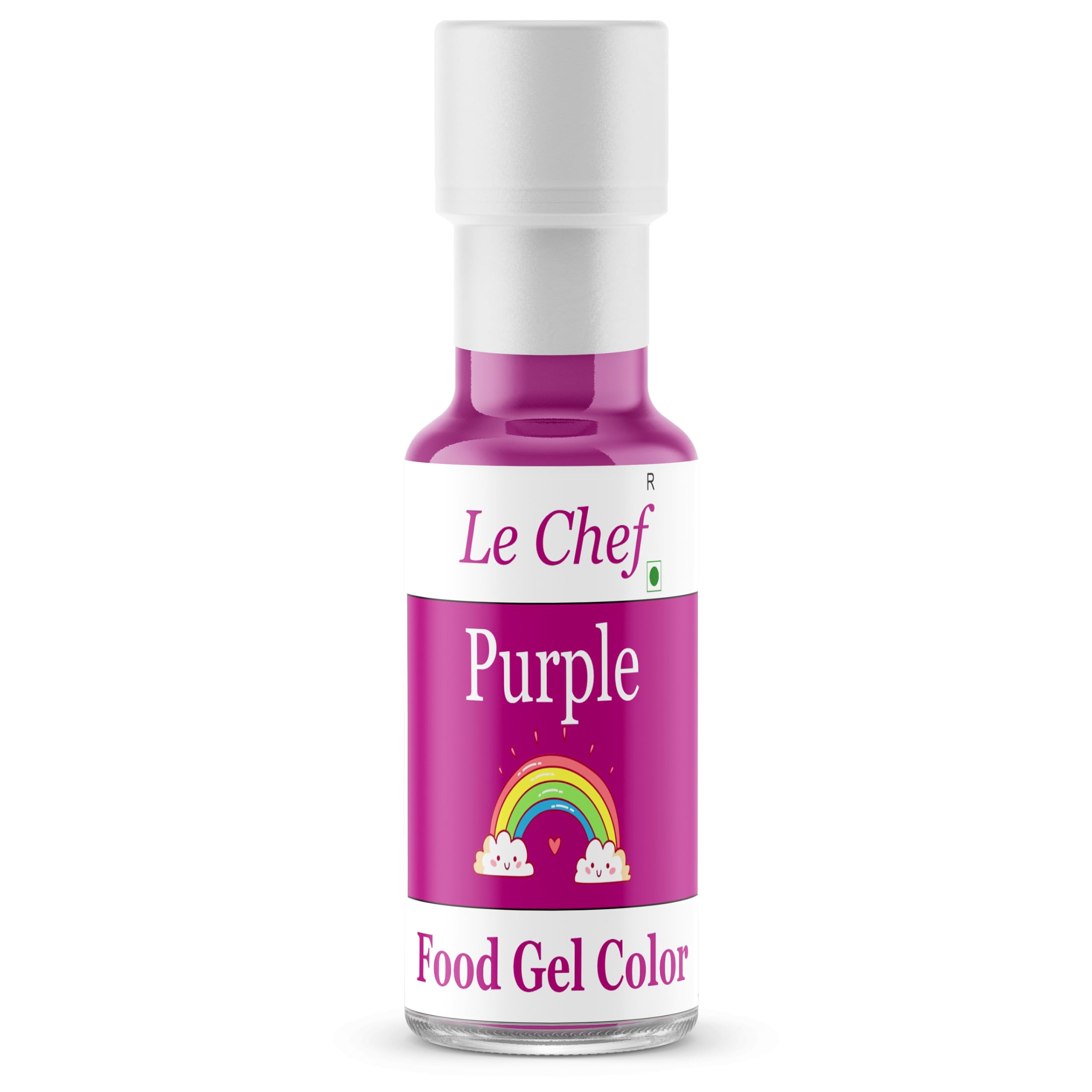 Le Chef 40ml Edible Gel Food Color | Best For Baking & Cake Making (purple)