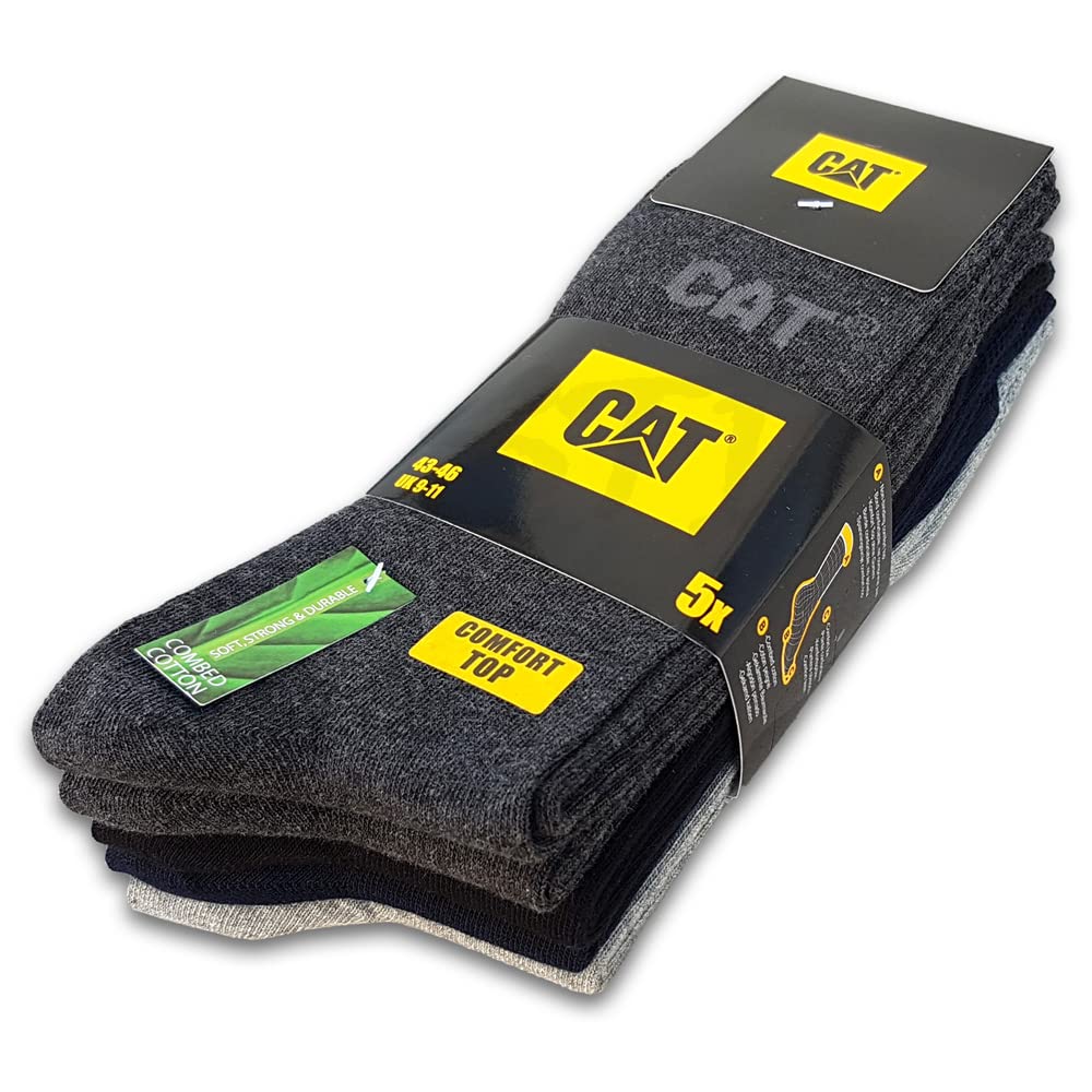 5 Paar Cat Business Socken Feine Damen Herrensocken ohne Gummi Strümpfe Gr.35-50
