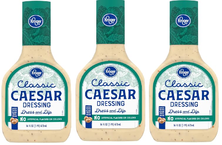 Classic Caesar Salad Dressing (Pack Of 3 Bottles,16 fl oz Each)