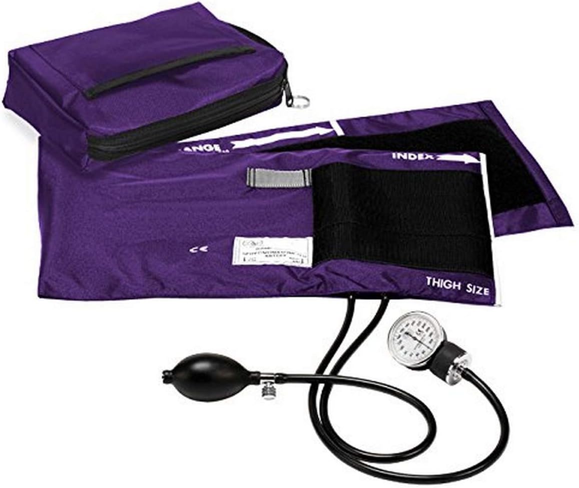 Prestige Medical Premium Adult Aneroid Sphygmomanometer, Purple, X-Large, 15.00 Ounce