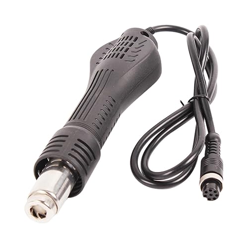 Herramientas de soldadura de aire caliente Manija de máquina de aire caliente Reemplazo Mango antideslizante para 858 878 8586 898D, 12 V