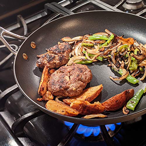 Swiss Diamond 8.6 Inch Hard Anodized Induction, Nonstick Frying Pan – Aluminum Cooking/Sauté Pan, Evenly Distributes Heat – Oven- & Dishwasher-Safe Skillet (22 Cm) #TOP2