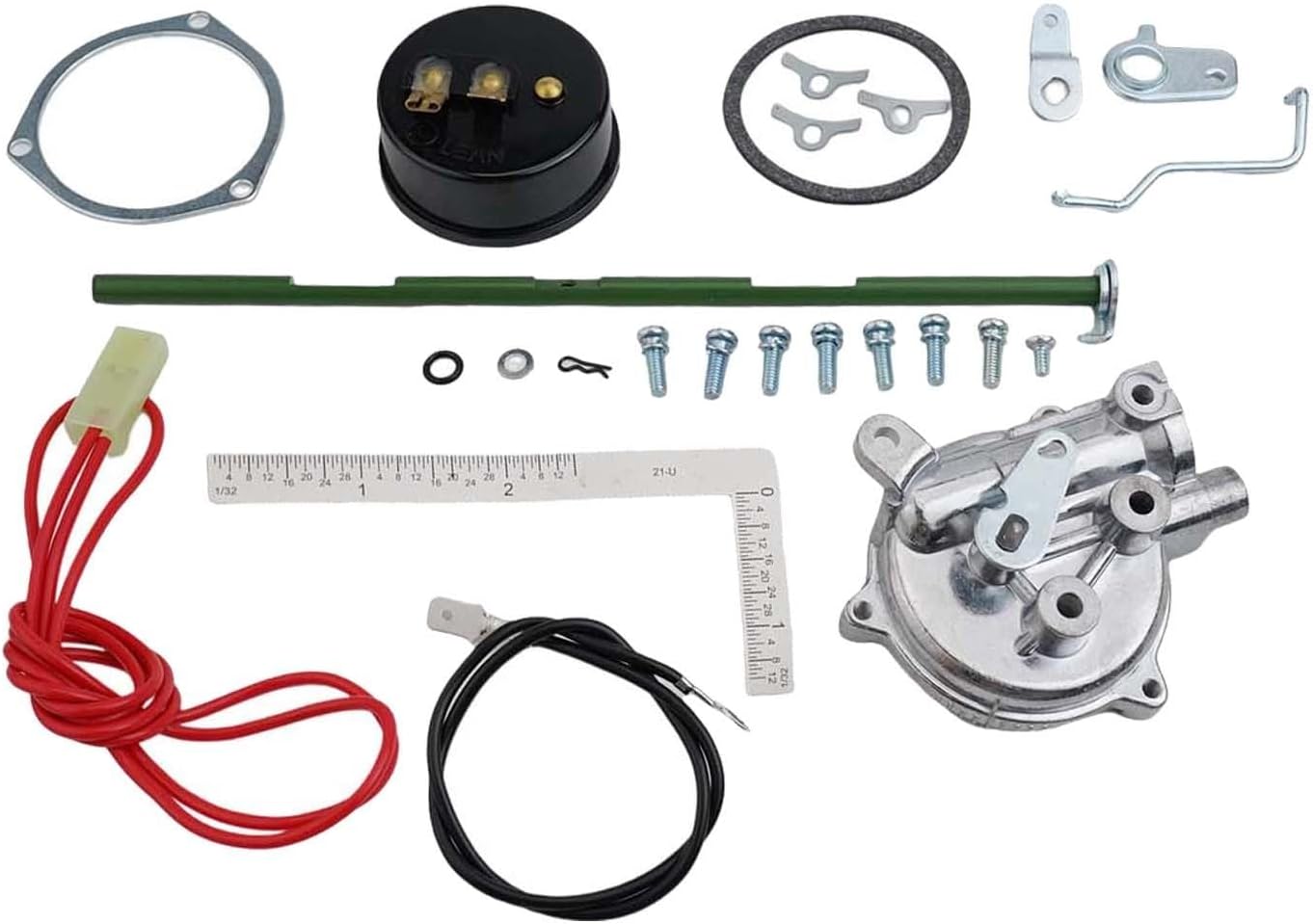 Electric Choke Conversion Kit 1478 for Holley 1404 1405 1407 1412 Carburetor, Manual to Electric Choke Upgrade with Thermostat Cover and Hardware