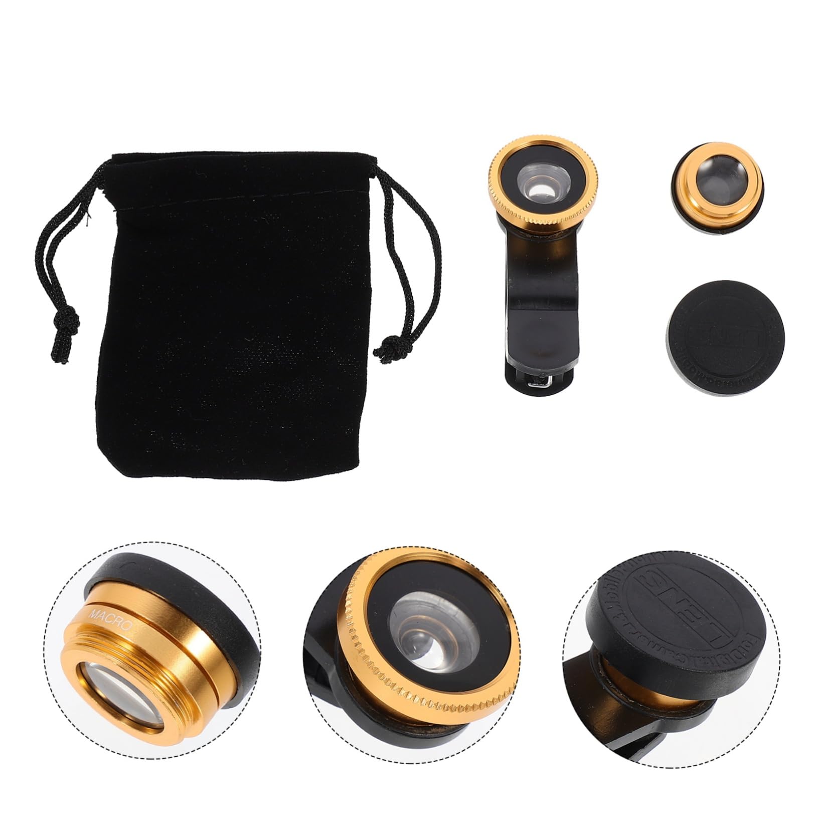 Artibetter 6sets Obiettivi Per Smartphone Macro e Grandangolare Con Clip Accessori Per Fotografia Creativa