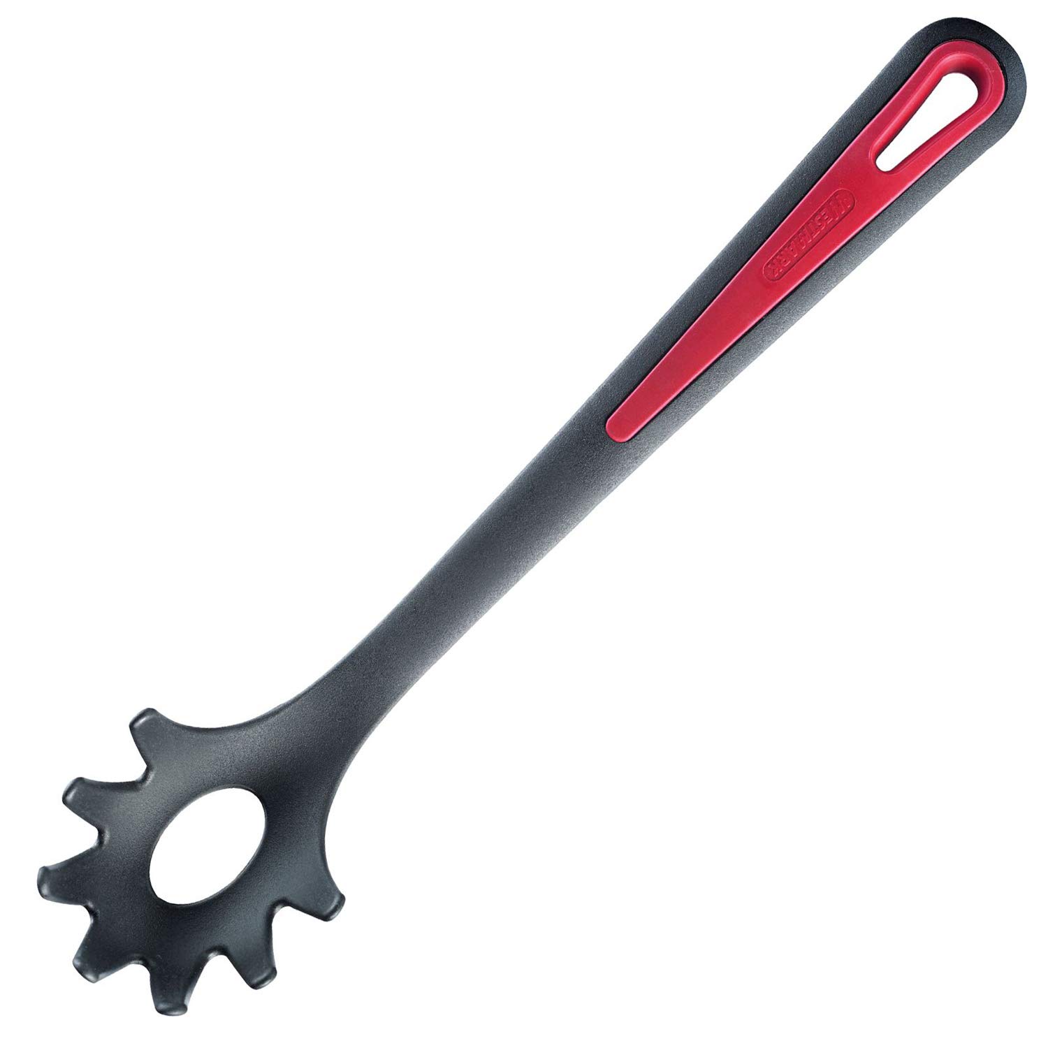 Westmark Spaghetti Server/Pasta Spoon, Heat resistant up to 270 °C, PPA, Length: 30.5 cm, Gallant Plus, Black/Red, 29602270