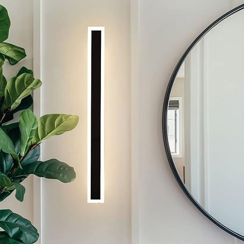 Miniatura 3 de Immatro Tira de luces LED de pared moderna de 60 pulgadas para decoración al aire libre lámpara de montaje en pared para decoración de pared