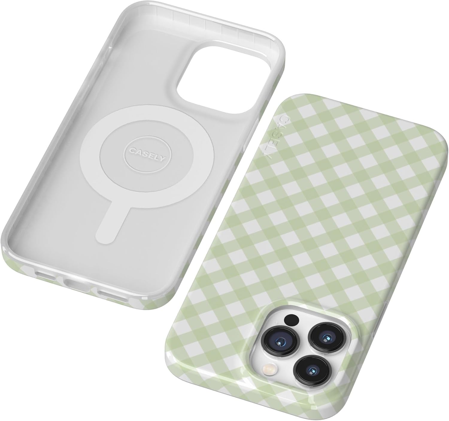 Casely iPhone 14 Pro Max Case | Mint Lattice | Sunday Best | Compatible with MagSafe | Classic Ultra Thin Design