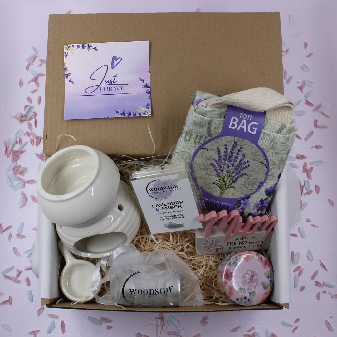 Mum - Lavender Home Fragrance Candle & Wax Burner Treat Box Hamper