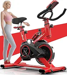 Bicicleta Ergometrica, Bike Spinning, Bicicleta de Academia, Interno de Baixo Ruído Bicicleta Ergometrica Magnetica, Bicicleta de Spinning Fixa com Pastilhas de Freio
