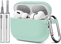 Vista 229 de Funda para AirPods Pro con kit de limpieza, funda de silicona suave para Apple AirPod Pro de 1ª/2ª generación, accesorios de funda AirPods Pro/Pro 2