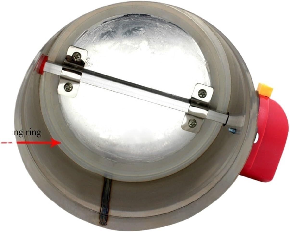 1pcs OD51-250mm 201 stainless steel electric air duct damper valve HVAC ducting motorized air damper HVAC AC220V DC12/24V actuator(OD 100mm,AC220V)