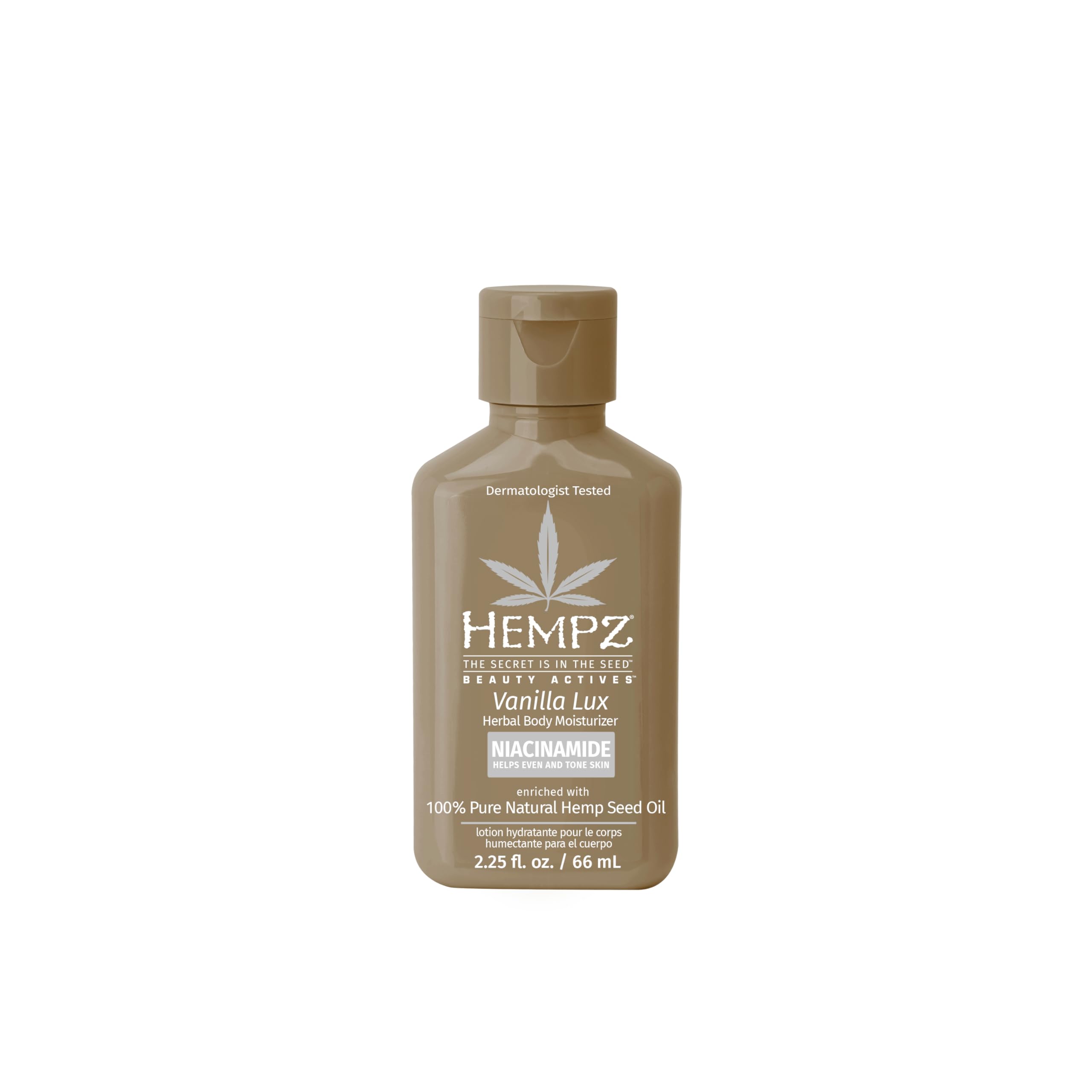 HempzMini Vanilla Lux Herbal Body Moisturizer 2.25 oz.