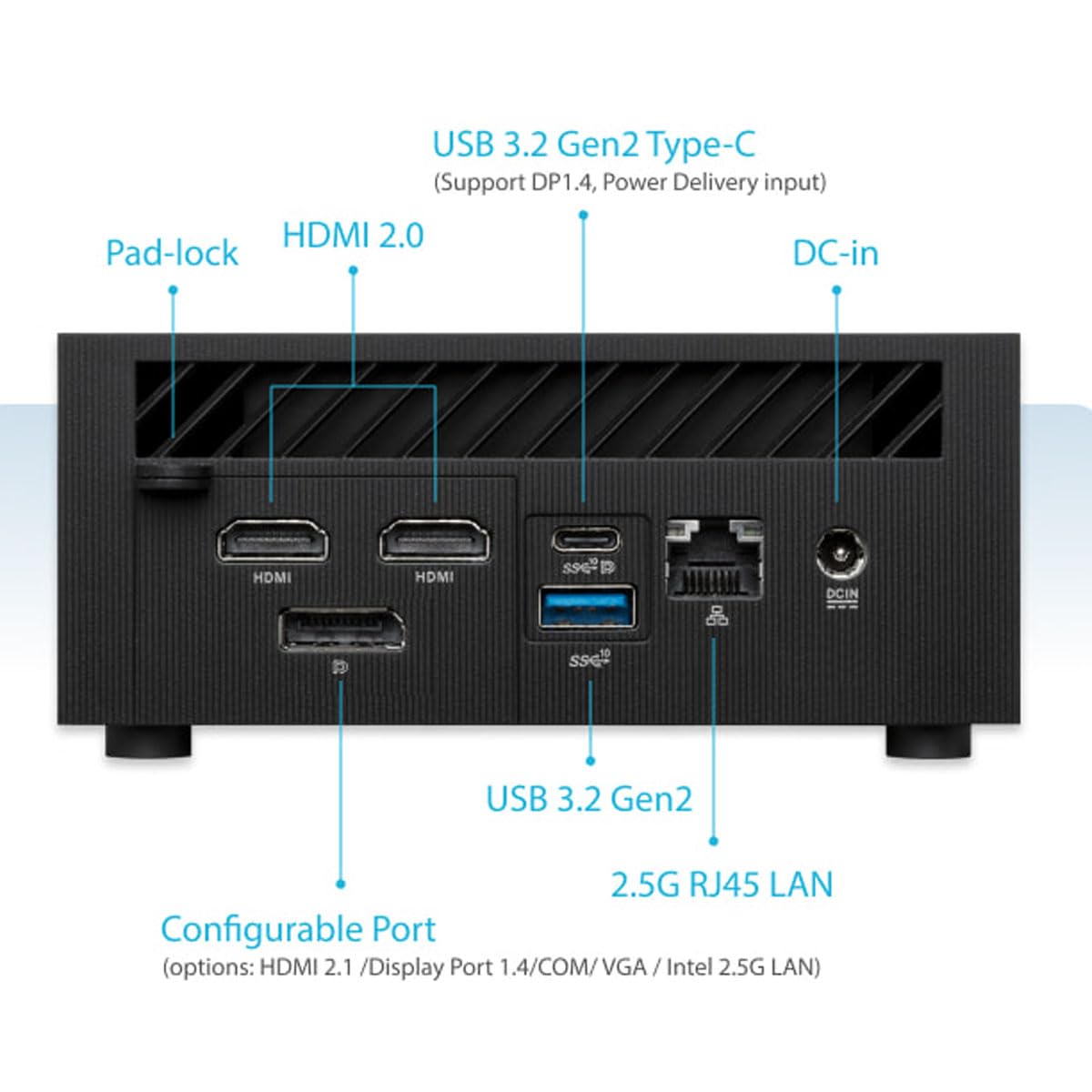 ASUS Mini PC PN64-B-S5259MD | Core i5 13500H |32GB x 2 DDR5 RAM