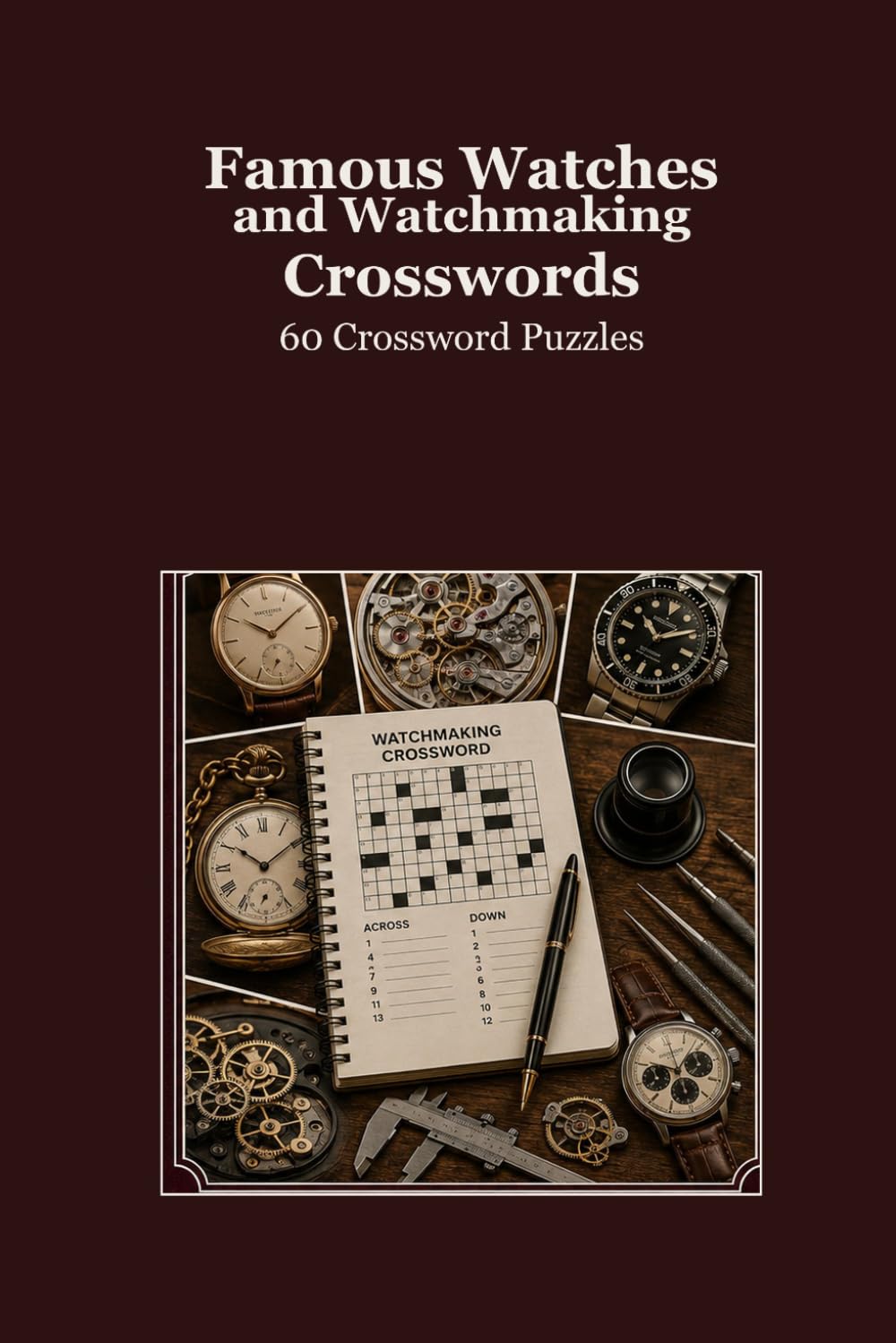 Famous Watches and Watchmaking Crosswords 60 Crossword Puzzles: | 6x9 Inches, 120 Pages | 60 crossword Puzzles | Solutions Included|