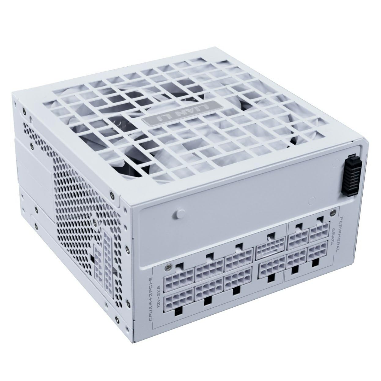 Lian Li RS Series Power Supply – 1,000 W White | 80 PLUS Gold Efficiency, ATX 3.1, Fully Modular, Rotatable AC Connector, Modern Quiet Gaming PC PSU — view 4