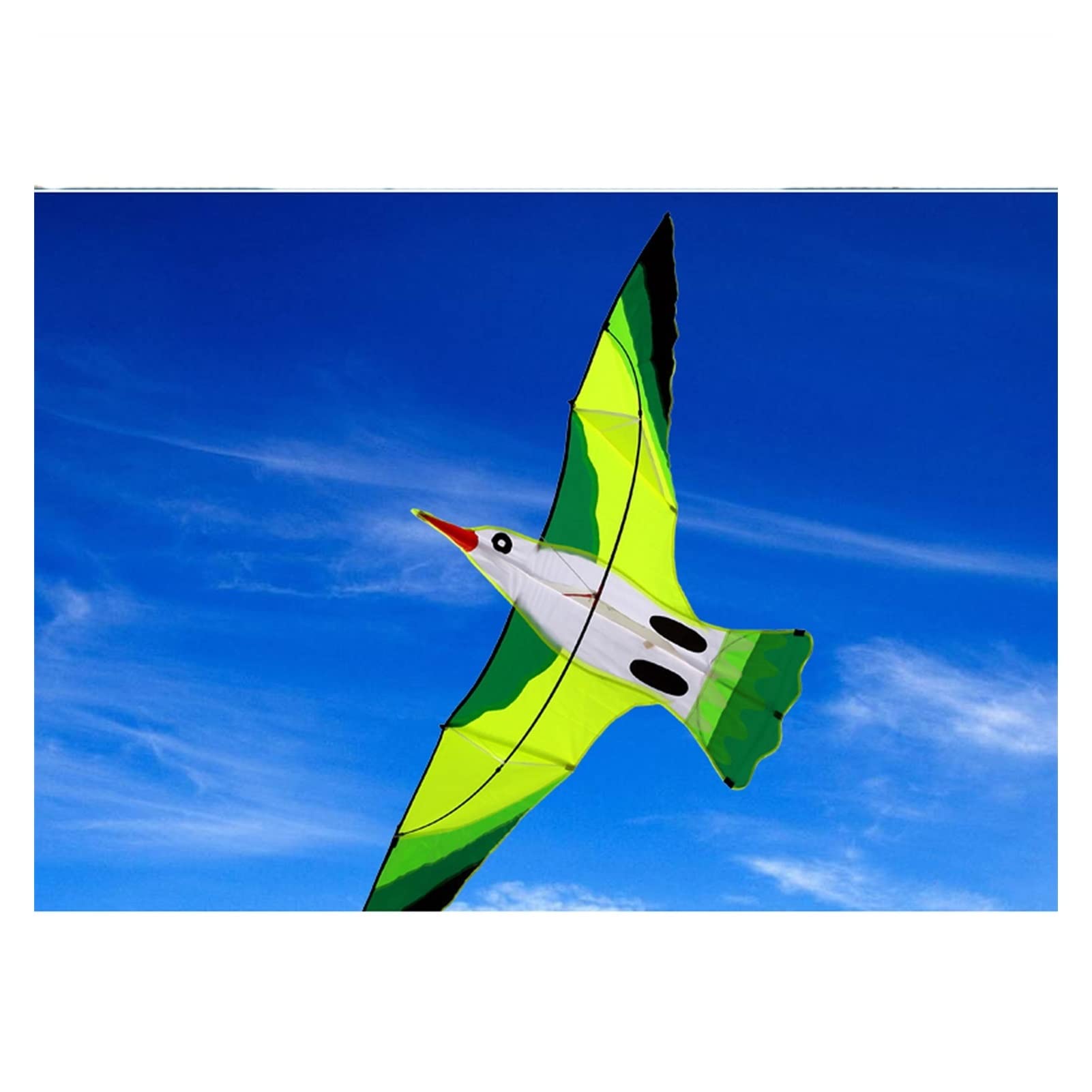 Cometa para niños, cometa de águila verde de pastizales para adultos y niños, cometa deportiva al aire libre, cometa colorida fácil de volar