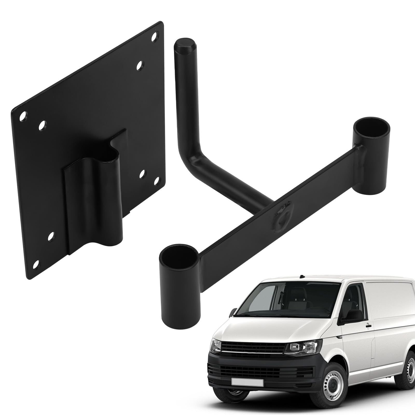 Campervan TV Halterung Kompatibel mit VW T5 T5.1 T6 T6.1 Camper Kopfstütze für VESA 75 mm und 100 mm Schwenkbar