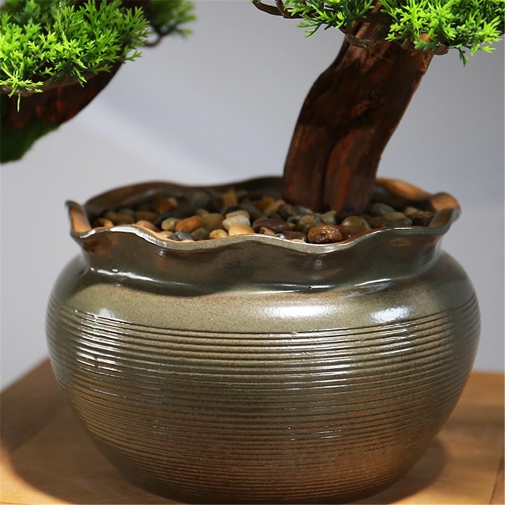 Fałszywa roślina Symulacja Bonsai Fałszywe Zielone Rośliny Doniczkowe Biuro Gabinet Dekoracyjne Ozdoby Hotel Wysokiej Jakości Meble