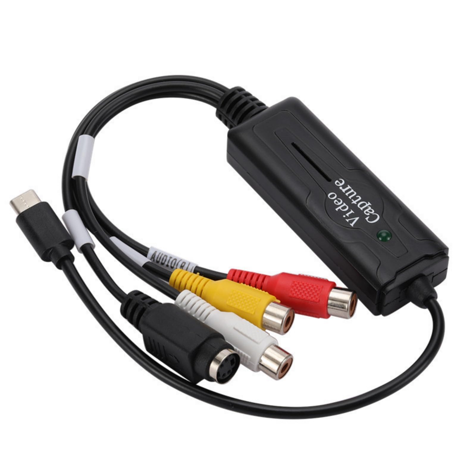 Adaptador de cable S Video a USB C, convertidor de tarjeta de captura de video, cable de PC para dispositivos de captura NTSC