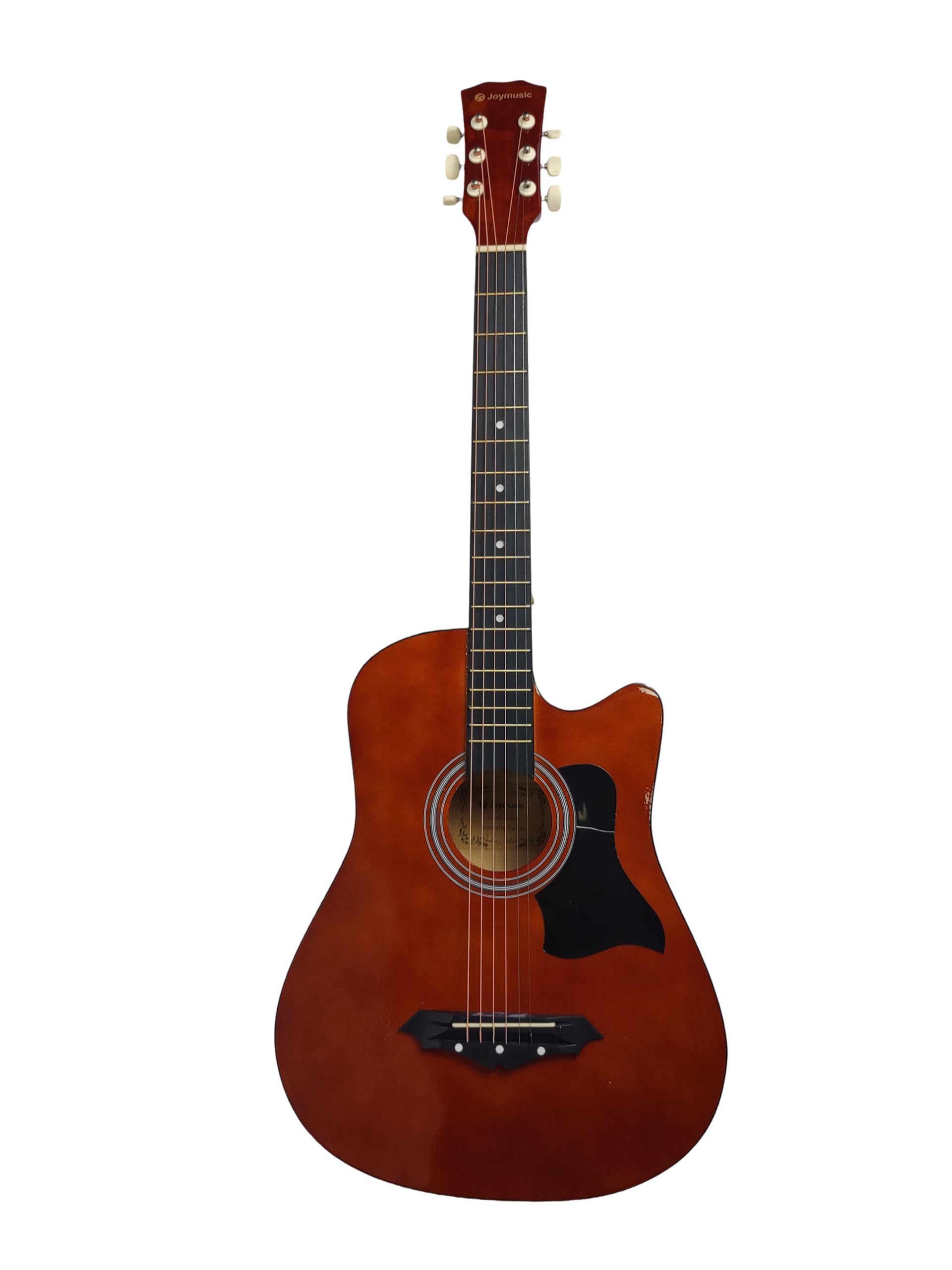 Amazon | Joymusic 38インチ ブラウン 初心者アコースティックギター